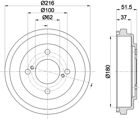 MINTEX MINTEX (MBD442) 1x MINTEX MBD442 Brake Drum 