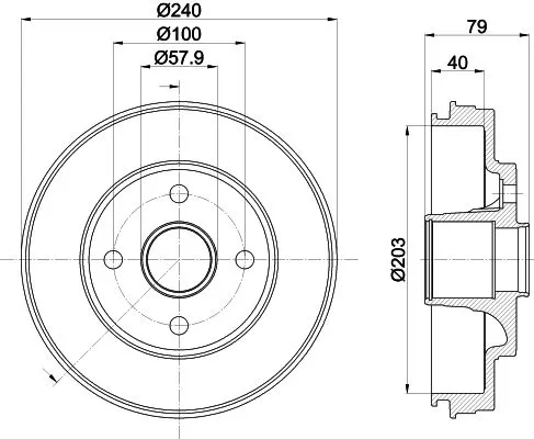 MINTEX MINTEX (MBD445) 1x MINTEX MBD445 Brake Drum 