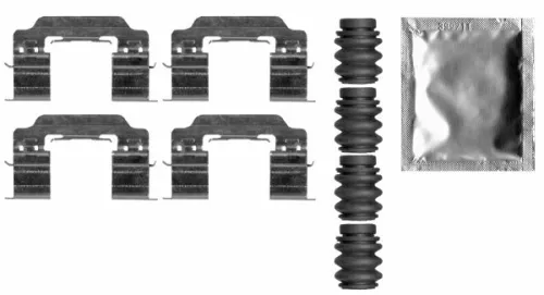 1x Accessory Kit, disc brake pad