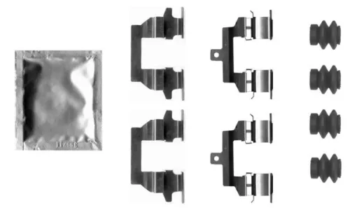 1x Accessory Kit, disc brake pad