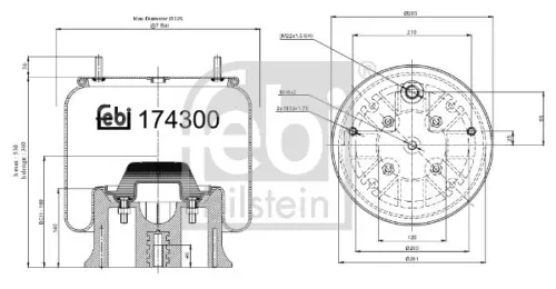 Febi Air Bag Suspension Spring