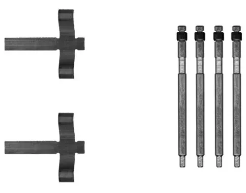 1x Accessory Kit, parking brake shoes