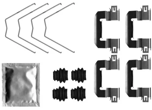1x Accessory Kit, disc brake pad