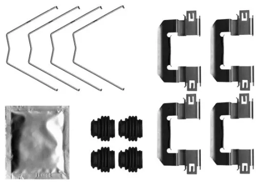 1x Accessory Kit, disc brake pad