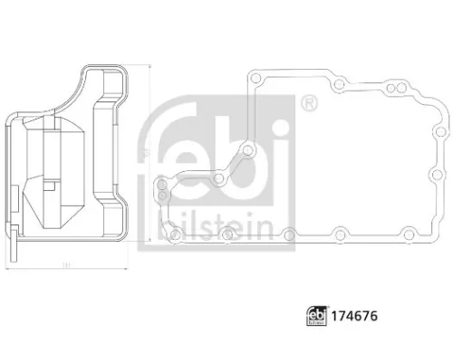 FEBI BILSTEIN FEBI BILSTEIN 174676 FEBI BILSTEIN Hydraulic Filter Kit automatic transmission for OPEL VAUXHALL ASTR 