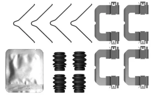 1x Accessory Kit, disc brake pad