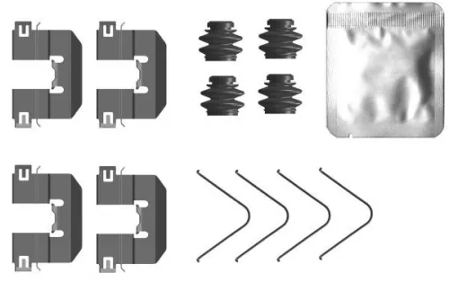 MINTEX MINTEX (MBA0104) 1x Accessory Kit, disc brake pad 