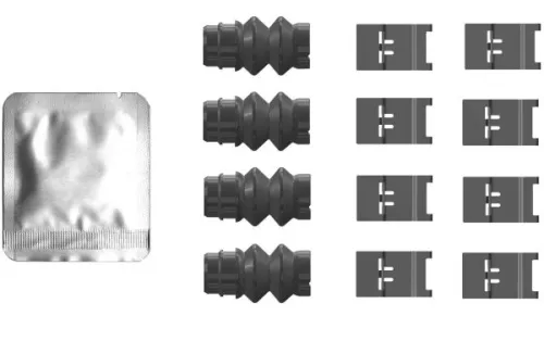 1x Accessory Kit, disc brake pad