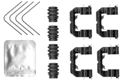 1x Accessory Kit, disc brake pad
