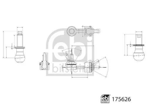 FEBI BILSTEIN FEBI BILSTEIN 175626 Febi 175626 Front Left Or Right Stabiliser Link For Tesla Model S 