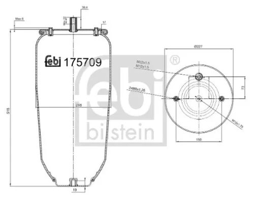FEBI BILSTEIN FEBI BILSTEIN 175709 Febi Air Bag Suspension Spring 