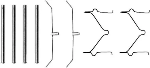 1x Accessory Kit, disc brake pad