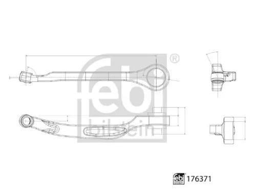 FEBI BILSTEIN FEBI BILSTEIN 176371 Febi Front Left Lower Rear Control / Trailing Arm For Audi A4 A4 Allroad A5 