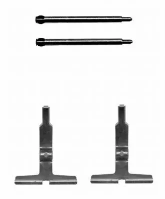1x Accessory Kit, disc brake pad