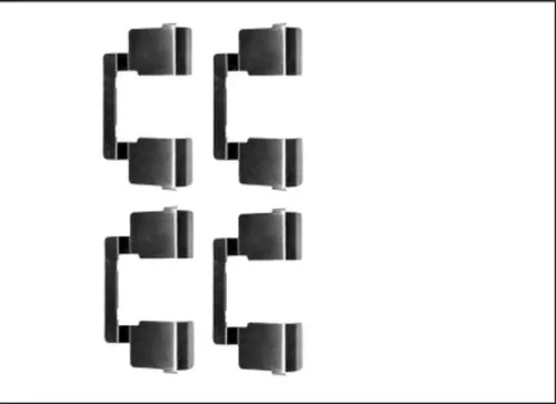 1x Accessory Kit, disc brake pad