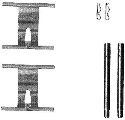 1x Accessory Kit, disc brake pad