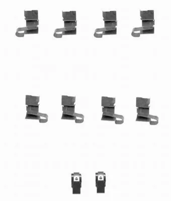1x Accessory Kit, disc brake pad