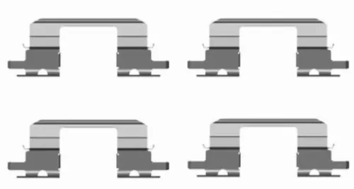 1x Accessory Kit, disc brake pad