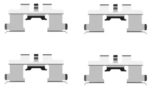 1x Accessory Kit, disc brake pad