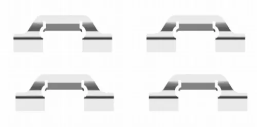 1x Accessory Kit, disc brake pad