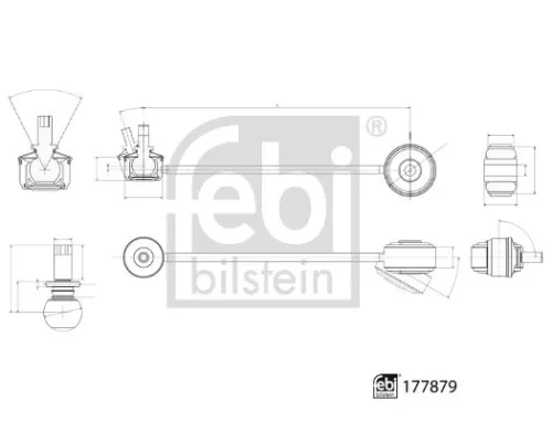 FEBI BILSTEIN FEBI BILSTEIN 177879 Febi Centre Rear Left Or Right Control / Trailing Arm For Hyundai Kia Optima Son 