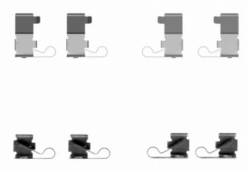 1x Accessory Kit, disc brake pad