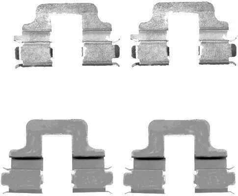 1x Accessory Kit, disc brake pad