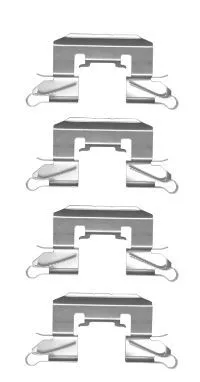 1x Accessory Kit, disc brake pad