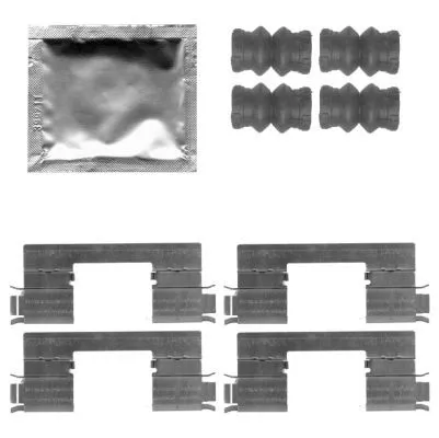 1x Accessory Kit, disc brake pad