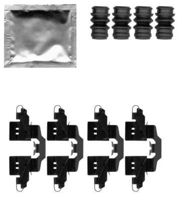 1x Accessory Kit, disc brake pad