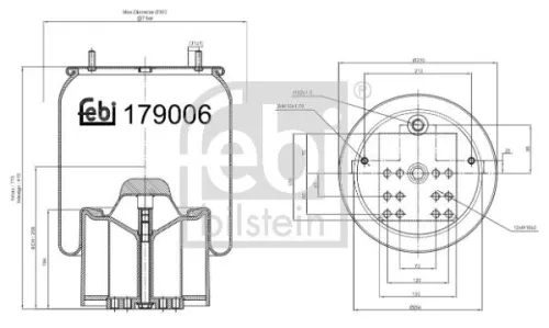 Febi Air Bag Suspension Spring