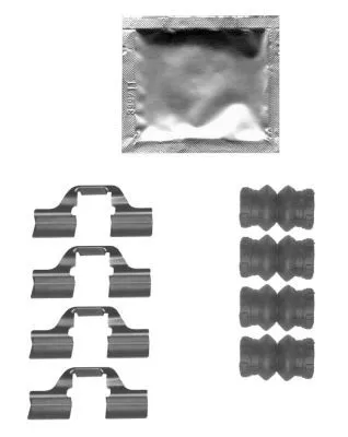 1x Accessory Kit, disc brake pad