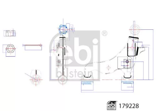 FEBI BILSTEIN FEBI BILSTEIN 179228 Febi Front Left Lower Control / Trailing Arm For Toyota Hilux Innova Innova / Ki 
