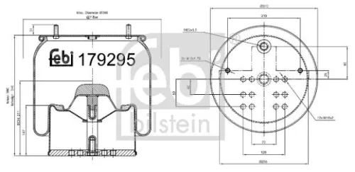 FEBI BILSTEIN FEBI BILSTEIN 179295 Febi Air Bag Suspension Spring 
