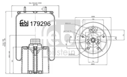 Febi Air Bag Suspension Spring