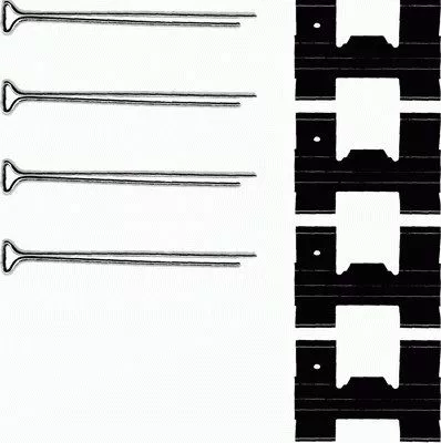 1x Accessory Kit, disc brake pad