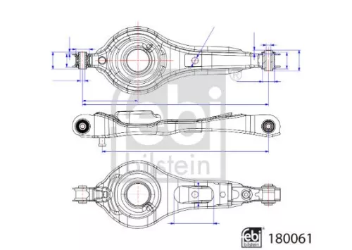 FEBI BILSTEIN FEBI BILSTEIN 180061 Febi Rear Left Or Right Control/trailing Arm For Ford  Ford Usa C-max Focus Fo 
