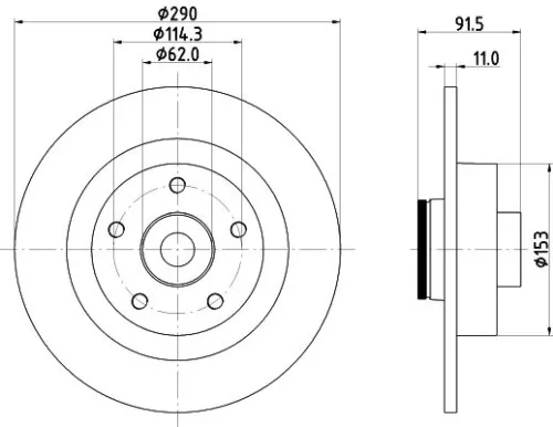 MINTEX MINTEX MDC2969C 1x MINTEX MDC2969C Brake Disc 
