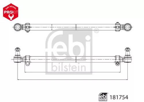 Febi Front Left Or Right Inner Tie Rod For Daf Cf Cf 85 Xd Xf Xf 105 Xf Ii