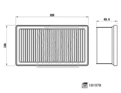 FEBI BILSTEIN FEBI BILSTEIN 181978 Febi Bilstein Air Filter For Dacia Renault Arkana Captur Duster Kaptur Logan Mcv 