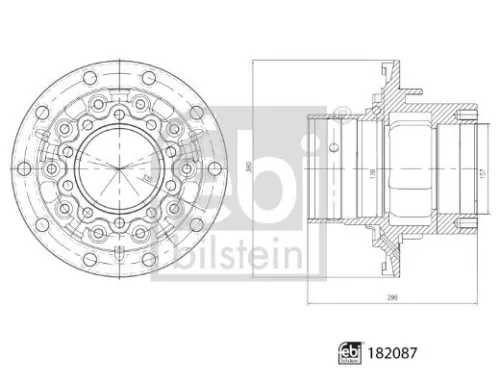 FEBI BILSTEIN FEBI BILSTEIN 182087 Febi Rear Wheel Hub For Mercedes-Benz Actros Actros Mp2 / Mp3 Actros Mp 