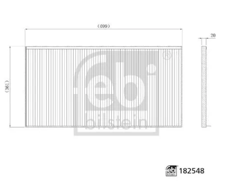 FEBI BILSTEIN FEBI BILSTEIN 182548 Febi Cabin Pollen Filter For Tesla Model S 
