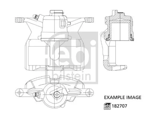 FEBI BILSTEIN FEBI BILSTEIN 182707 Febi Rear Right Brake Caliper For Nissan Renault Kadjar Qashqai 