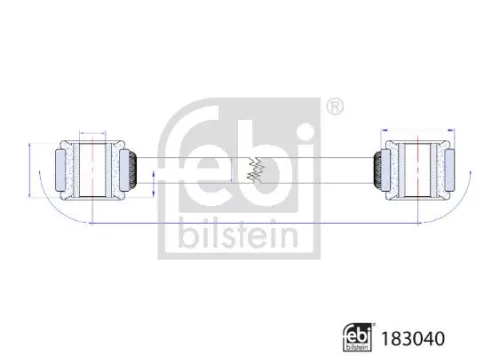 Febi 183040 Rear Left Or Right Stabiliser Link For MERCEDES Sprinter 3 5-t 