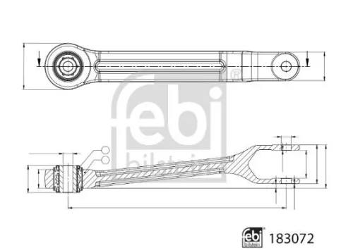 FEBI BILSTEIN FEBI BILSTEIN 183072 Febi 183072 Front Stabiliser Link For Scania G  L  P  R  S 