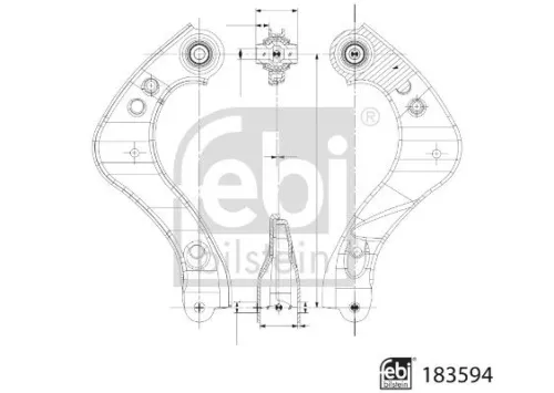 FEBI BILSTEIN FEBI BILSTEIN 183594 Febi Rear Upper Right Control / Trailing Arm For Suzuki Toyota Toyota C-hr Corol 