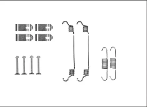 1x Accessory Kit, parking brake shoes