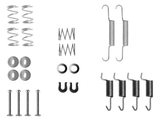 1x Accessory Kit, parking brake shoes