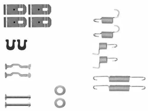 1x Accessory Kit, parking brake shoes