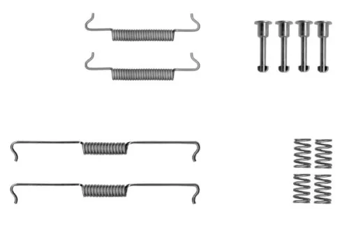 1x Accessory Kit, parking brake shoes